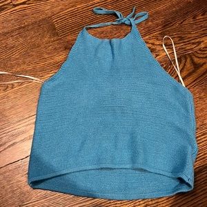 Knit Halter Crop Top